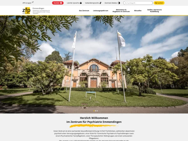 Webportale ZfP Emmendingen und Calw