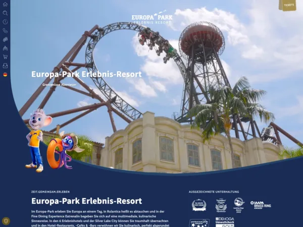 Webportal europapark.de