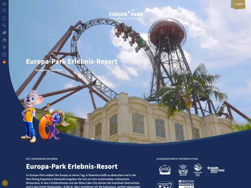 Webportal europapark.de