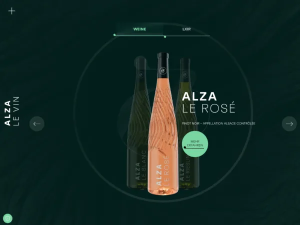 ALZA Le Vin Website