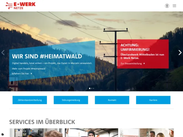Webportal E-Werk Netze