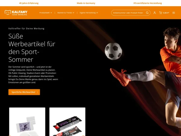 E-Commerce-Plattform für Süße Werbung