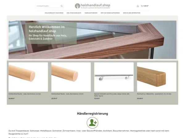 E-Commerce-Plattform für Handlaufprofi eG